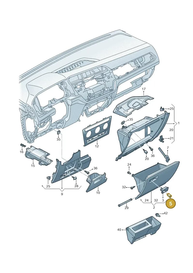 107857113JG — Volkswagen Touran (2015-2025) diagram 869857200, position 5