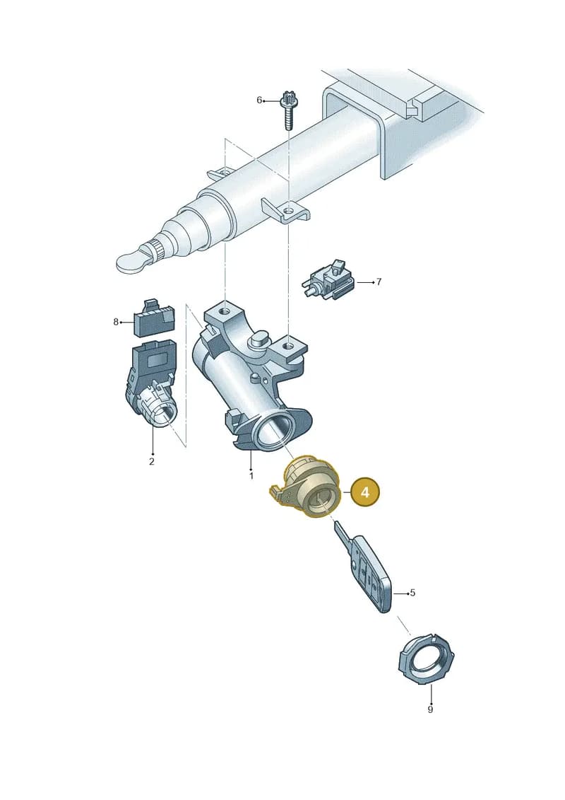 107905855AJ — Skoda Fabia (2014-2022) diagram 797905700, position 4