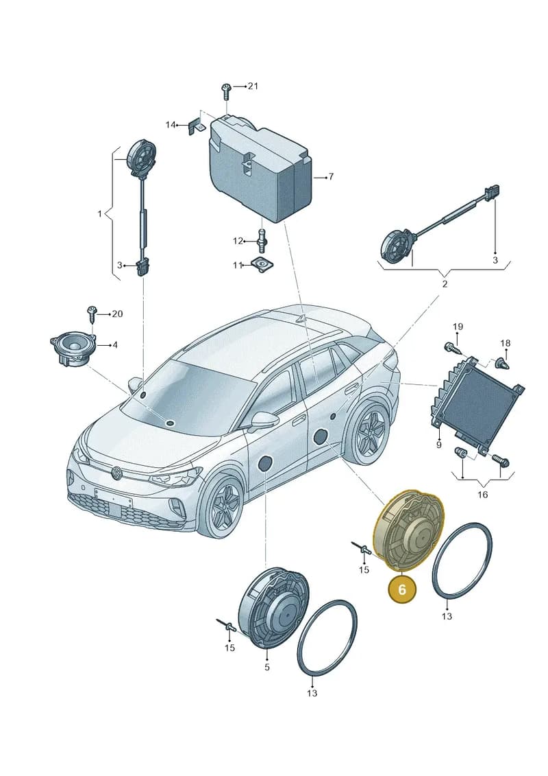 10A035710 — Volkswagen ID.4 (2020-2025) diagram 11a035035, position 6