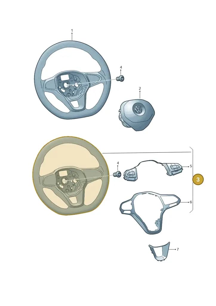 10A419089BRXJB — Volkswagen ID.3 (2019-2025) diagram 587419020, position 3