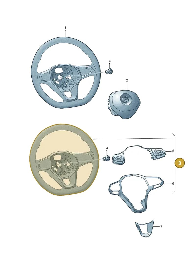 10A419089BRXJB — Volkswagen ID.3 (2019-2025) diagram 587419020, position 3