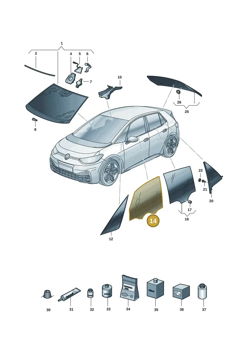 10A845202A — SEAT CUPRA Born (2021-) diagram 10a845000, position 14