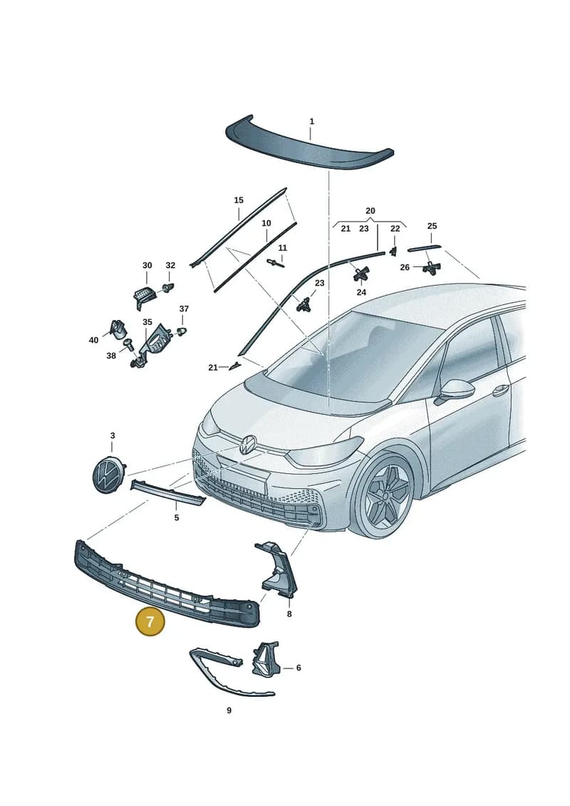 10A853677B041 — Volkswagen ID.3 (2019-2025) diagram 10a853000, position 7