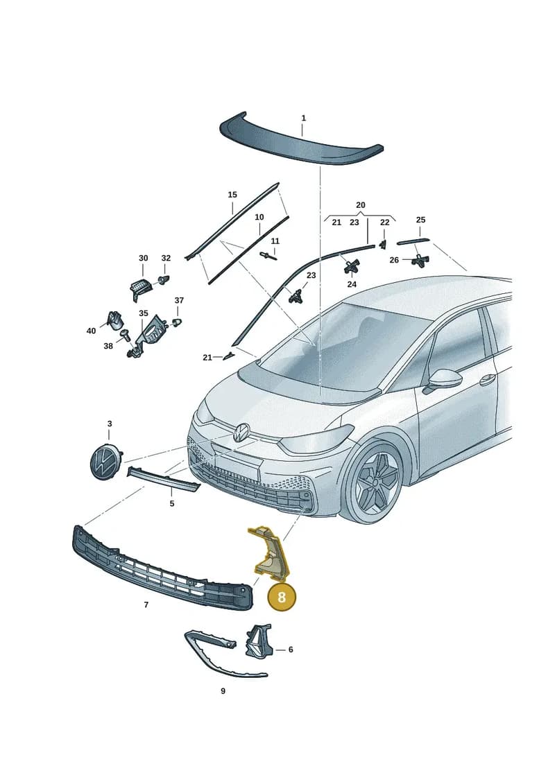 10A853949A9B9 — Volkswagen ID.3 (2019-2025) diagram 10a853000, position 8