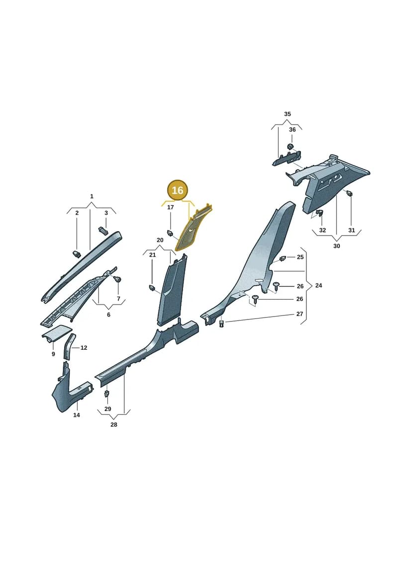 10A867243A4PK — SEAT CUPRA Born (2021-) diagram 10s867070, position 16