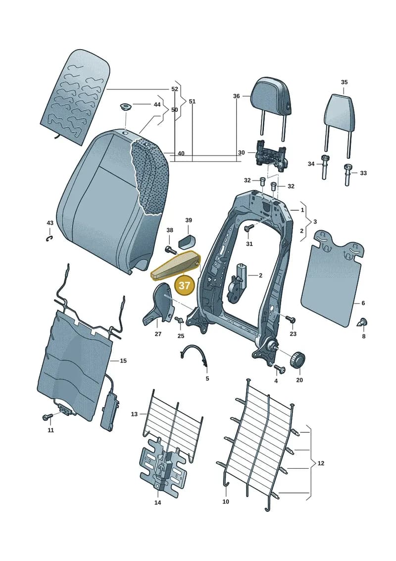 10A881082HUTQ — Volkswagen ID.4 (2020-2025) diagram 11a881500, position 37