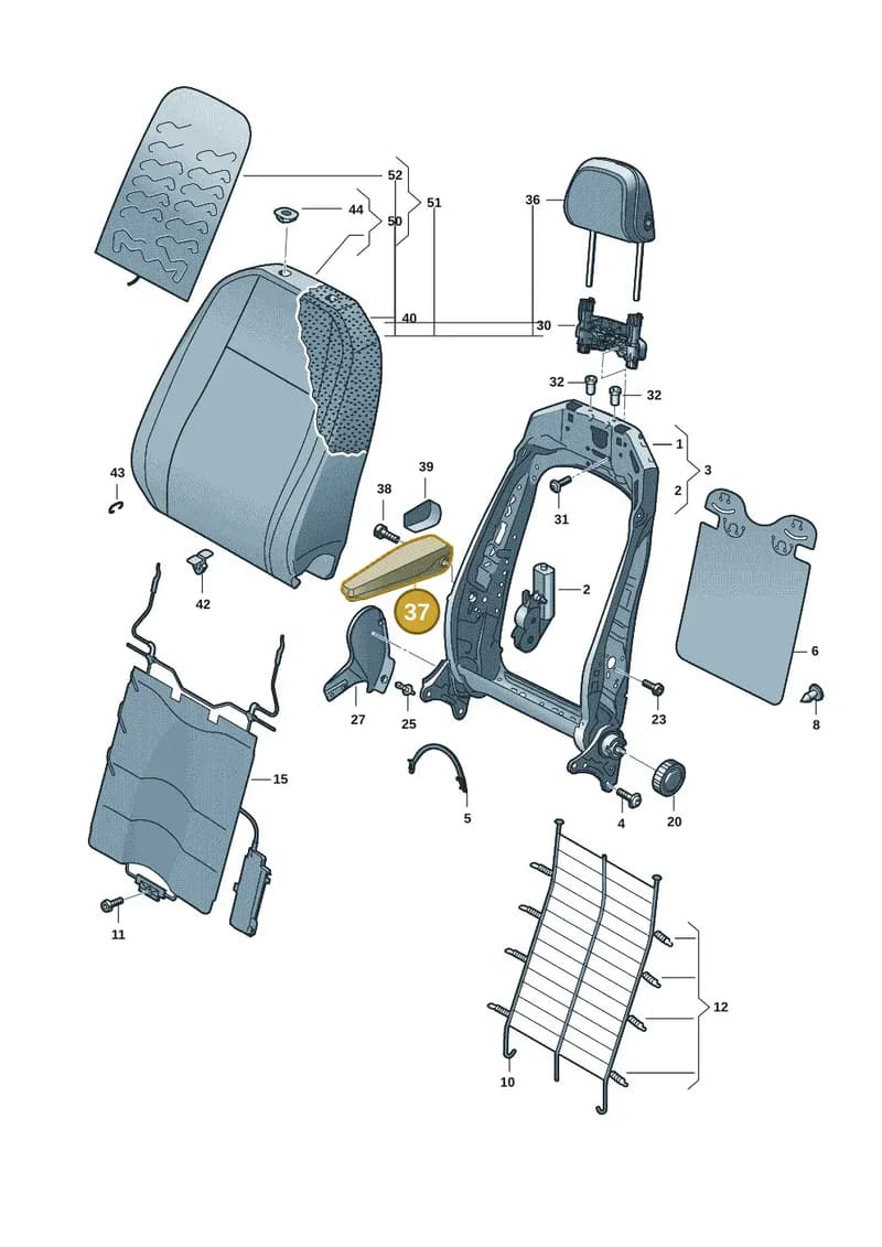 10A881082JUTN — Volkswagen ID.3 (2019-2025) diagram 10a881500, position 37