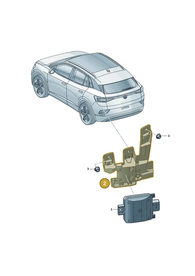 10A907456B — Volkswagen ID.3 (2019-2025) diagram 11a907010, position 2