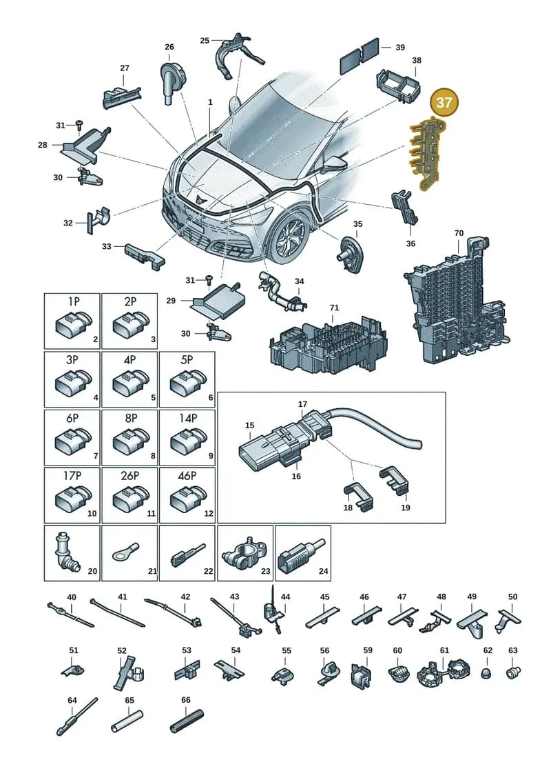 10A937545 — SEAT CUPRA Tavascan (2023-) diagram 20h971080, position 37
