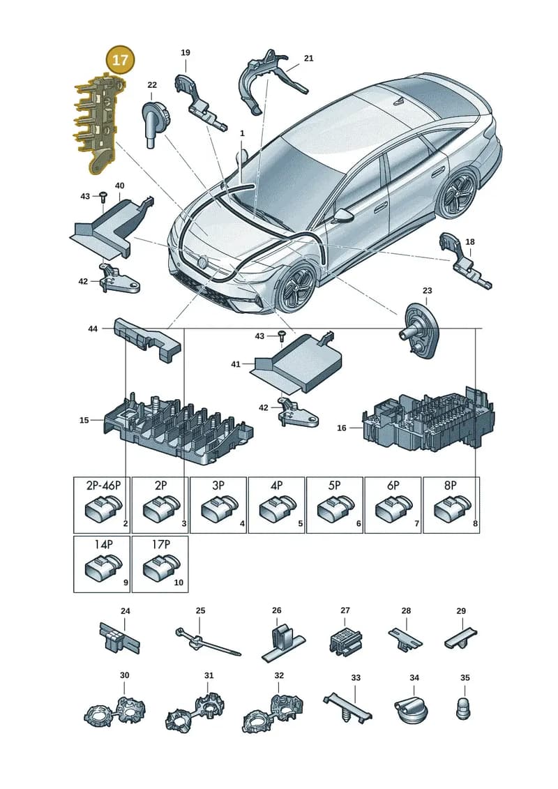 10A937545 — Volkswagen ID.7 (2023-2025) diagram 14b971800, position 17