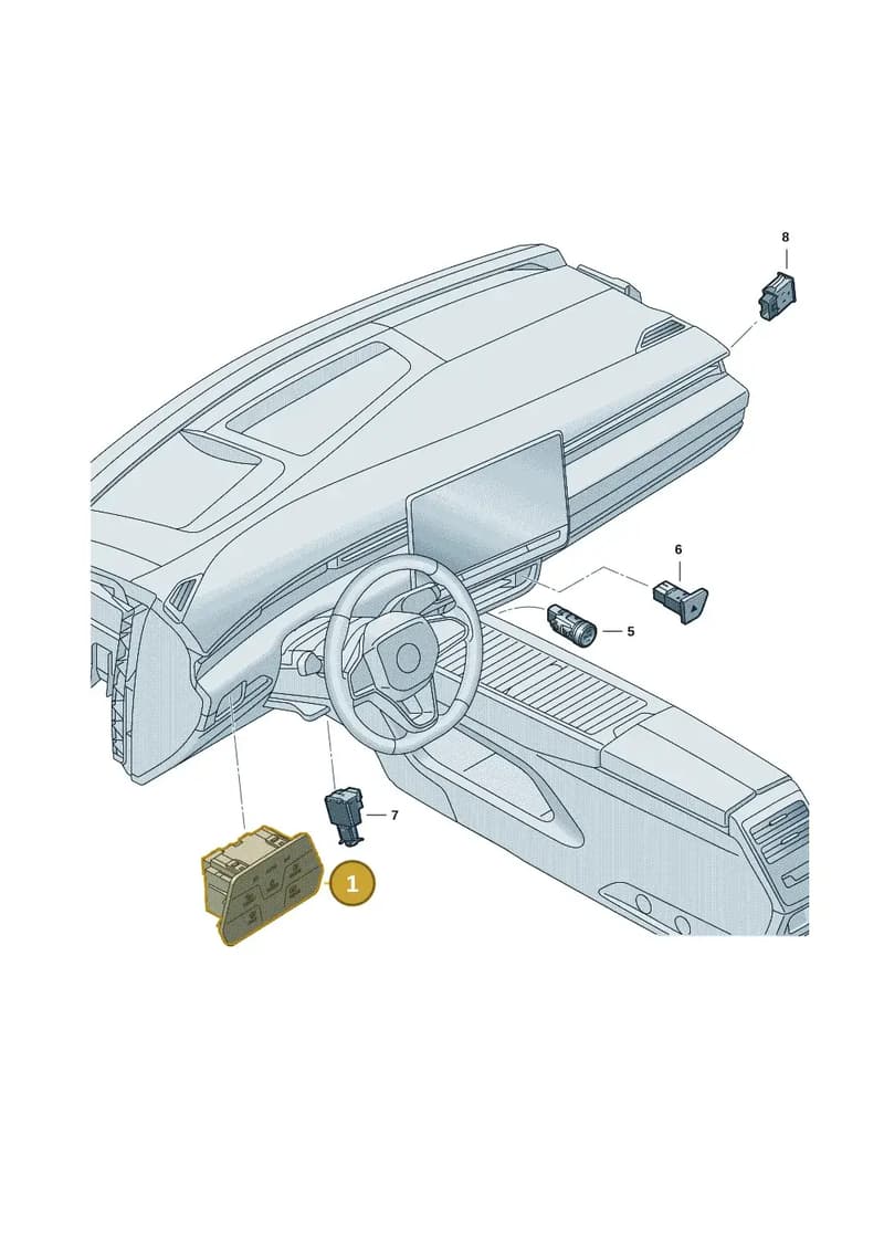10A941193RWVQ — Volkswagen ID.7 (2023-2025) diagram 14b941500, position 1