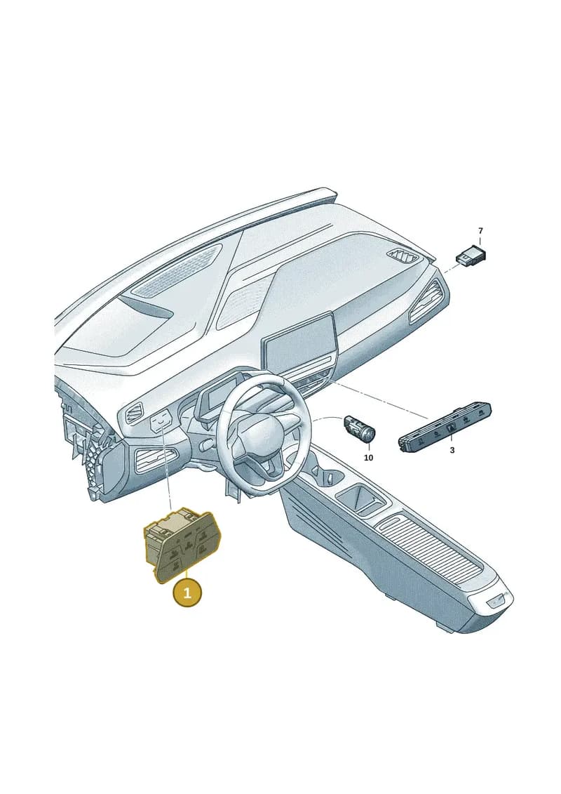 10A941193TWVQ — Volkswagen ID.4 (2020-2025) diagram 10a941050, position 1