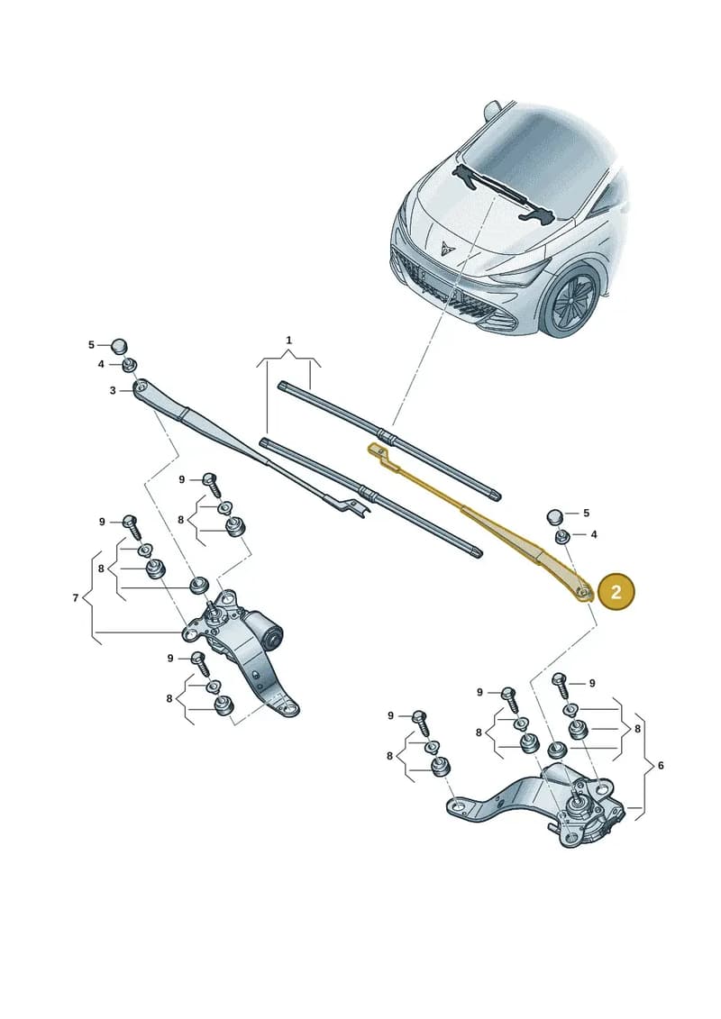 10A955409 — SEAT CUPRA Born (2021-) diagram 10s955000, position 2