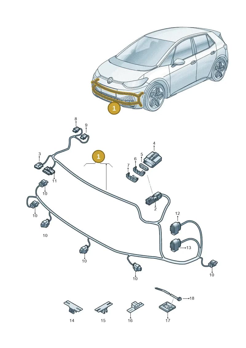 10A971095BD — Volkswagen ID.3 (2019-2025) diagram 10a971000, position 1