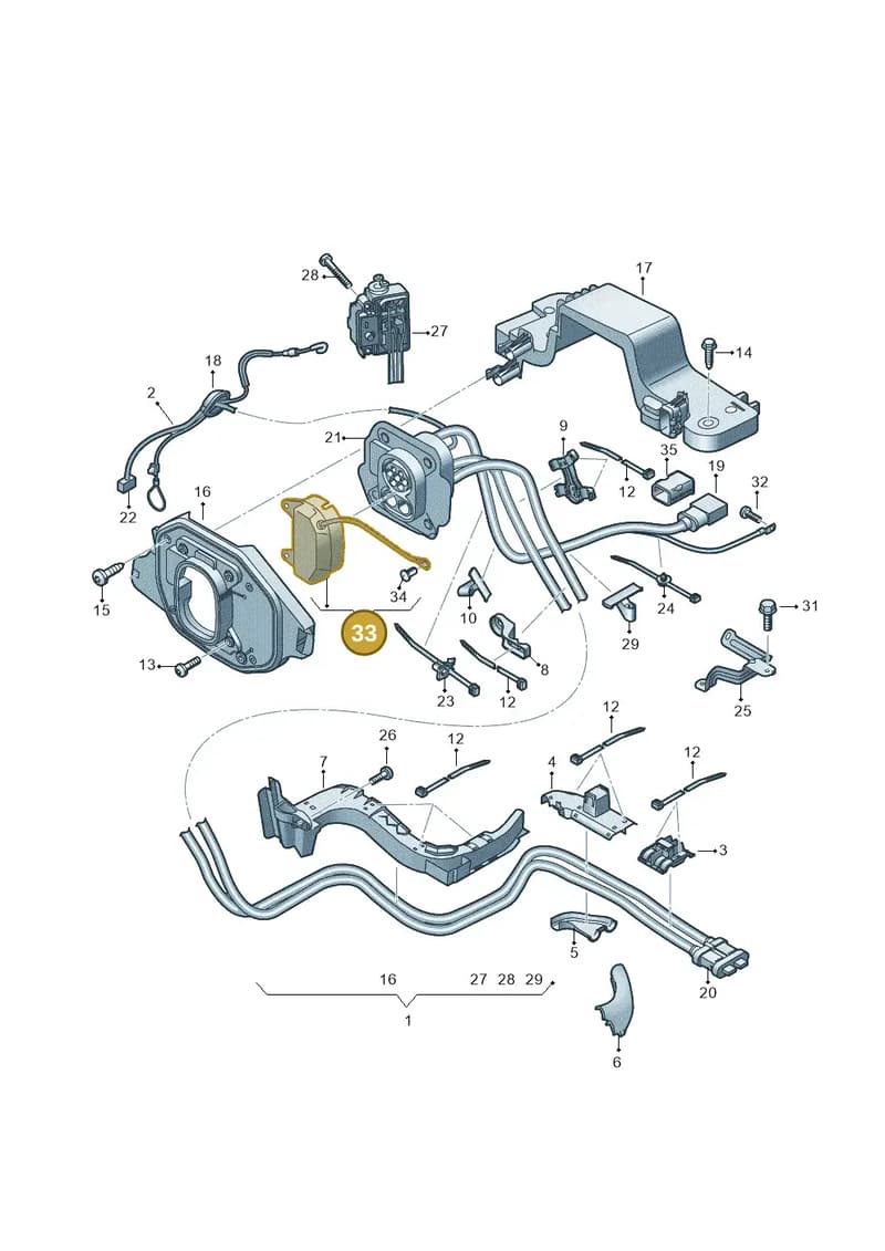 10A971393 — Audi Q4 Sportback (2021-2025) diagram 89a970310, position 33