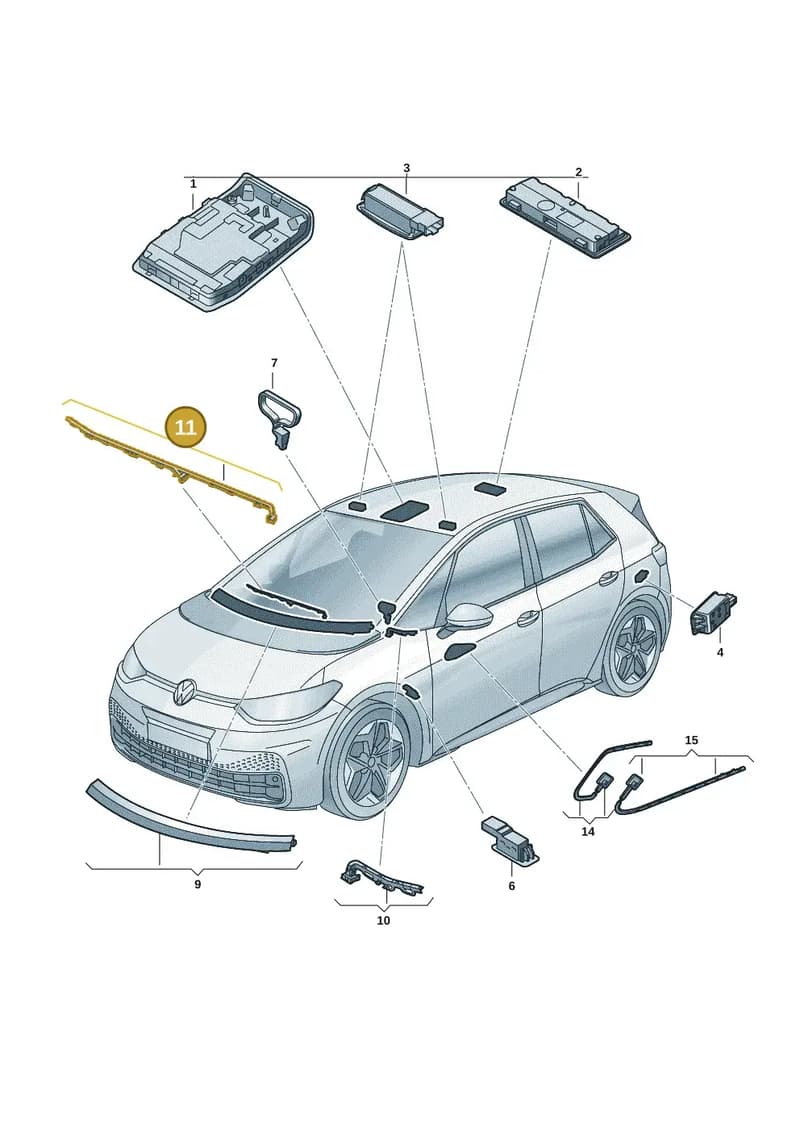 10B947096G — Volkswagen ID.3 (2019-2025) diagram 10a947000, position 11