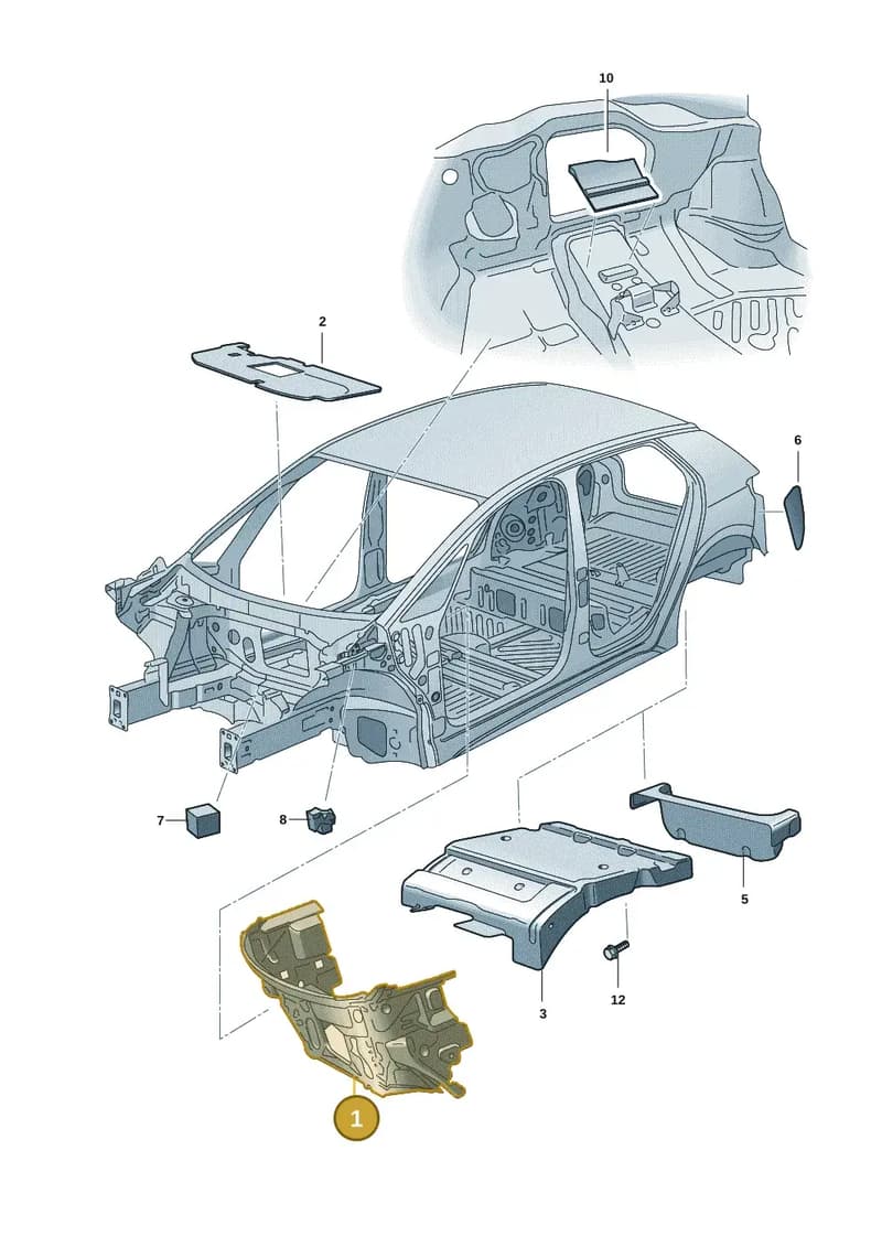 10C863934B — SEAT CUPRA Born (2021-) diagram 10a863200, position 1