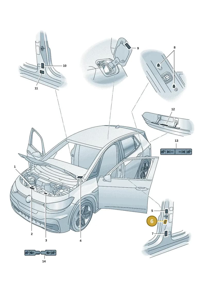 10E010000 — SEAT CUPRA Born (2021-) diagram 10a010000, position 6