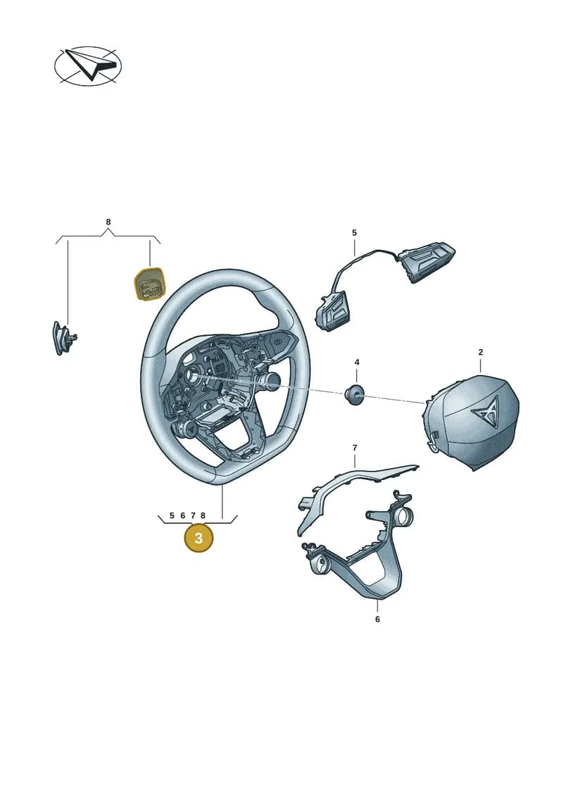 10E419091AMFJJ — SEAT CUPRA Born (2021-) diagram 10s419020, position 3