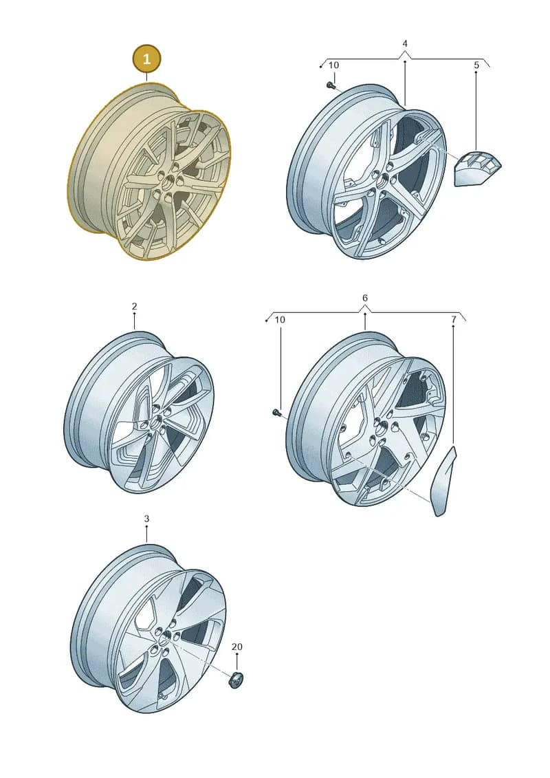 10E601025R1OV — SEAT CUPRA Born (2021-) diagram 10s601055, position 1