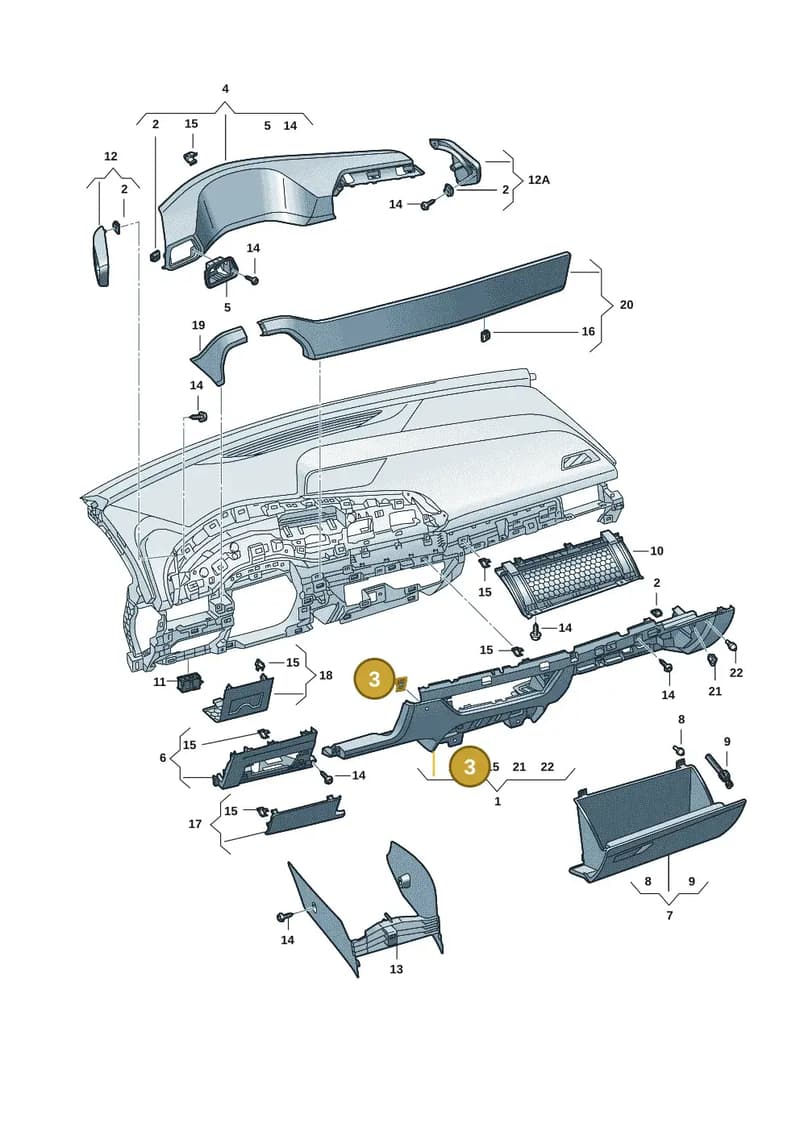 10E858815 — SEAT CUPRA Born (2021-) diagram 10s857020, position 3