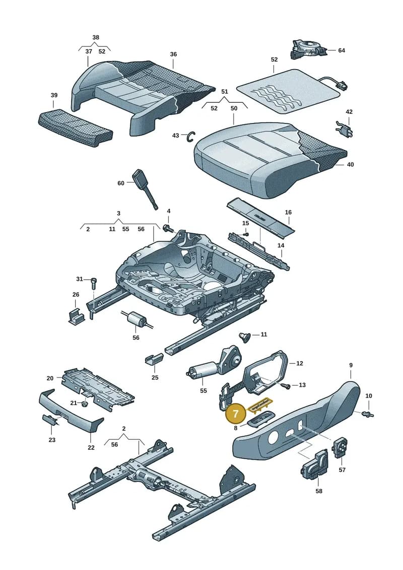 10E8818599B9 — SEAT CUPRA Born (2021-) diagram 10a881100, position 7