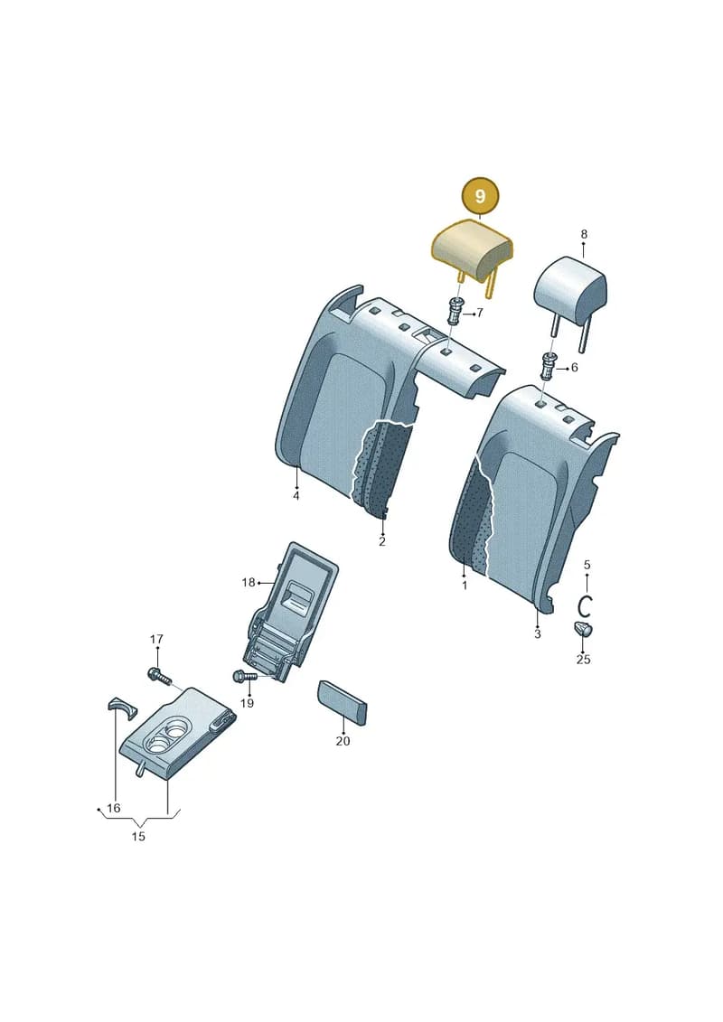 10E885900BFIX — SEAT CUPRA Born (2021-) diagram 813885800, position 9