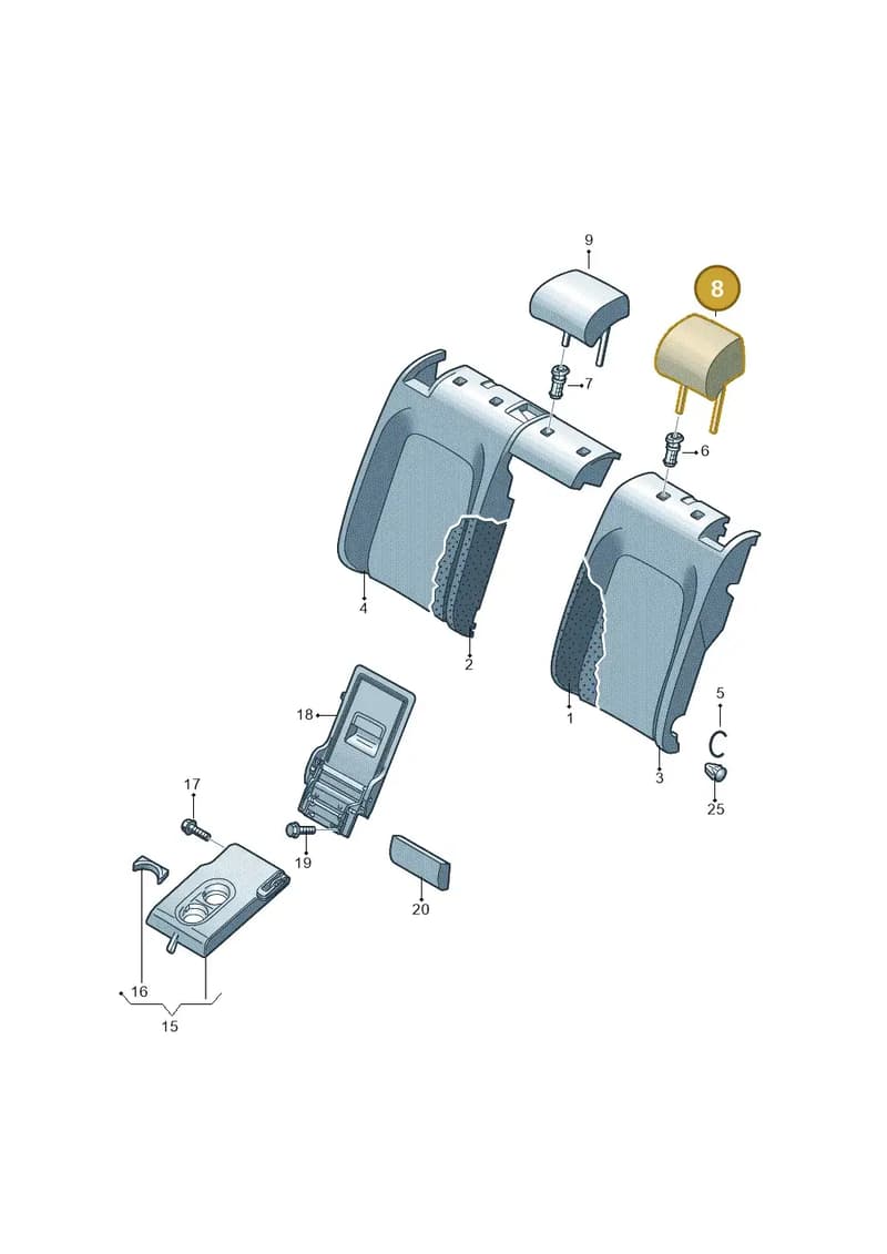 10E885901BFIX — SEAT CUPRA Born (2021-) diagram 813885800, position 8