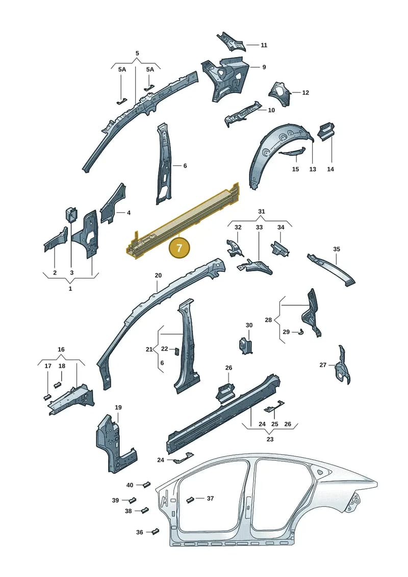 11A810327A — Skoda Enyaq (2020-2021) diagram 50a809010, position 7