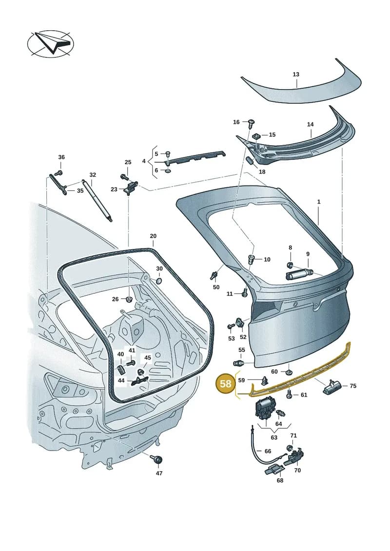 11A827335B9B9 — Volkswagen ID.4 (2020-2025) diagram 11a827100, position 58
