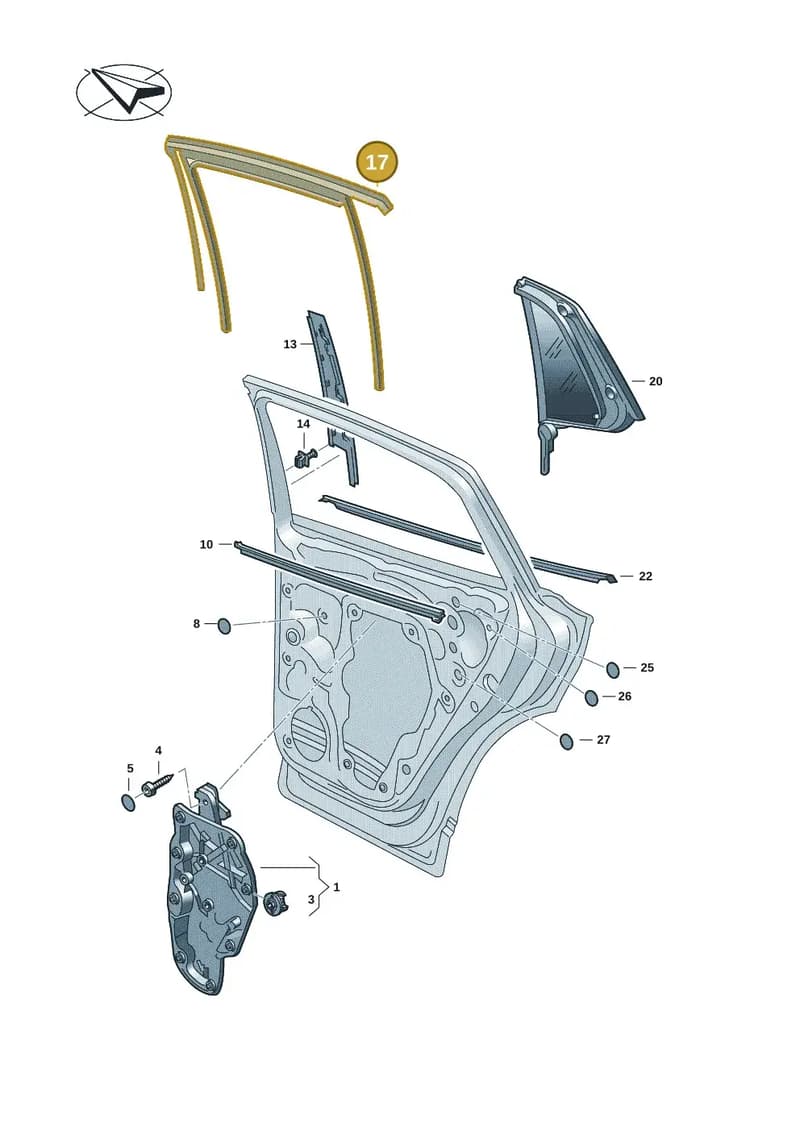 11A839440J5AP — Volkswagen ID.4 (2020-2025) diagram 11a839500, position 17