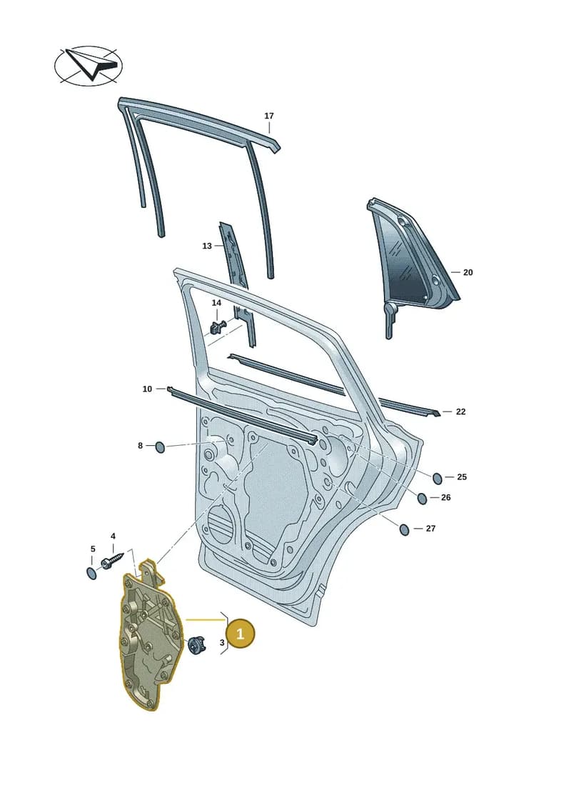 11A839461D — Volkswagen ID.4 (2020-2025) diagram 11a839500, position 1