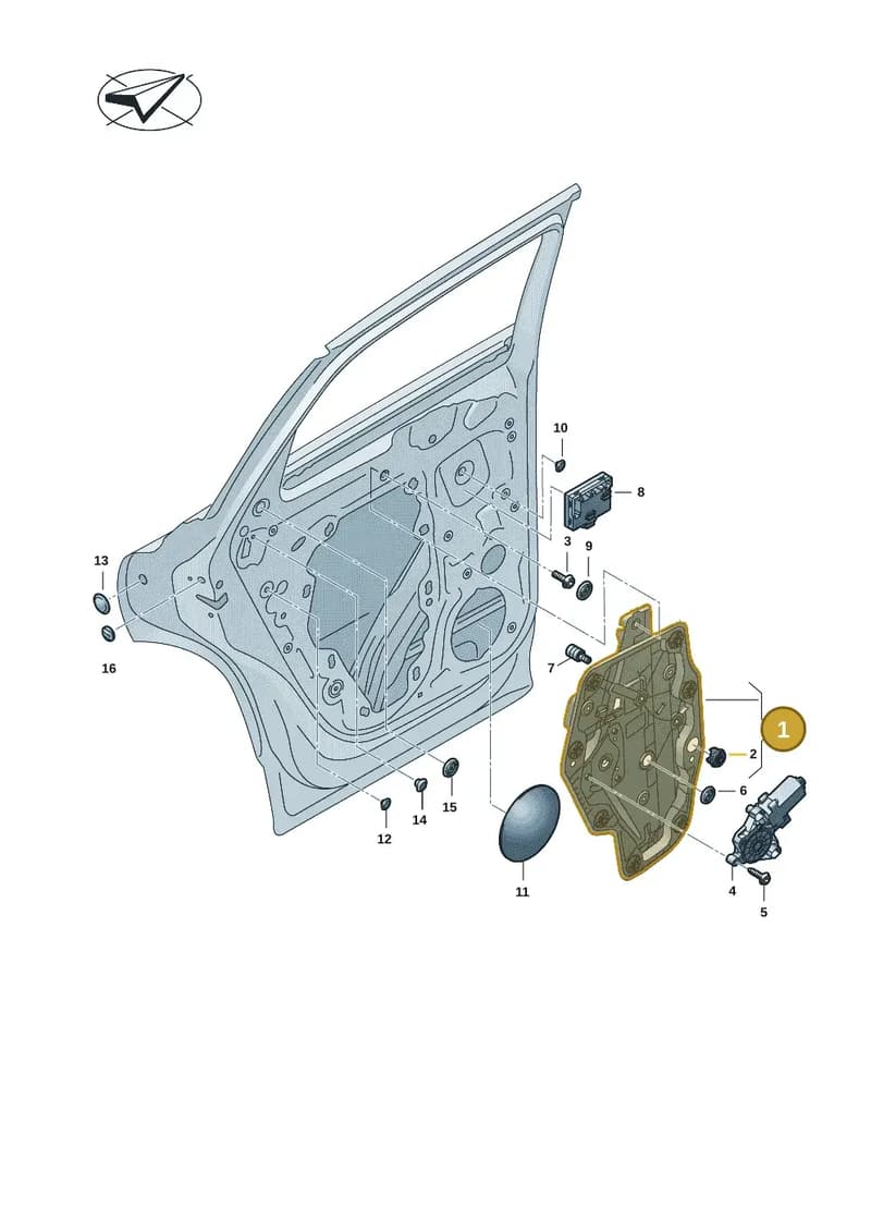 11A839461D — Audi Q4 Sportback (2021-2025) diagram 89a839060, position 1
