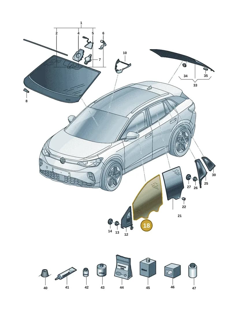 11A845022 — Volkswagen ID.4 (2020-2025) diagram 11a845000, position 18