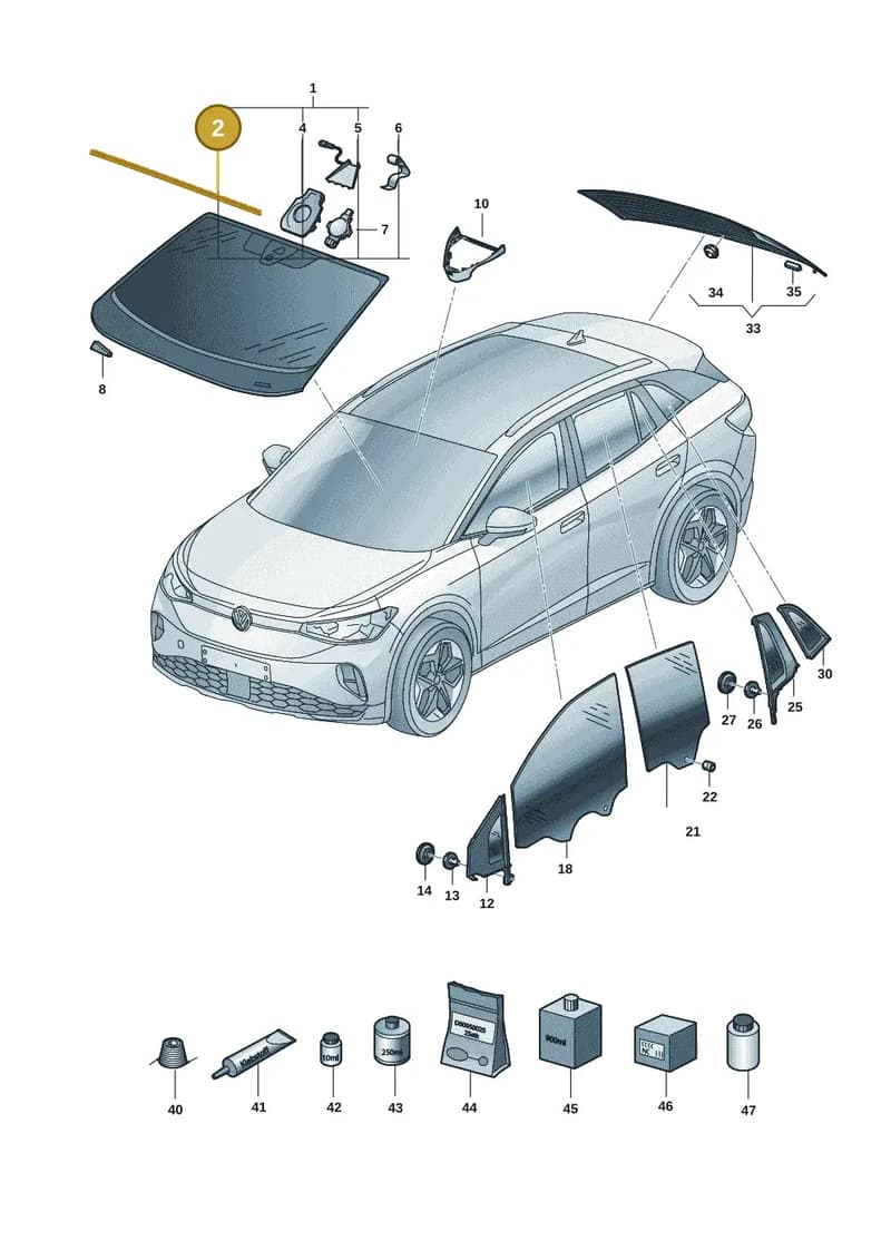 11A845132 — Volkswagen ID.4 (2020-2025) diagram 11a845000, position 2