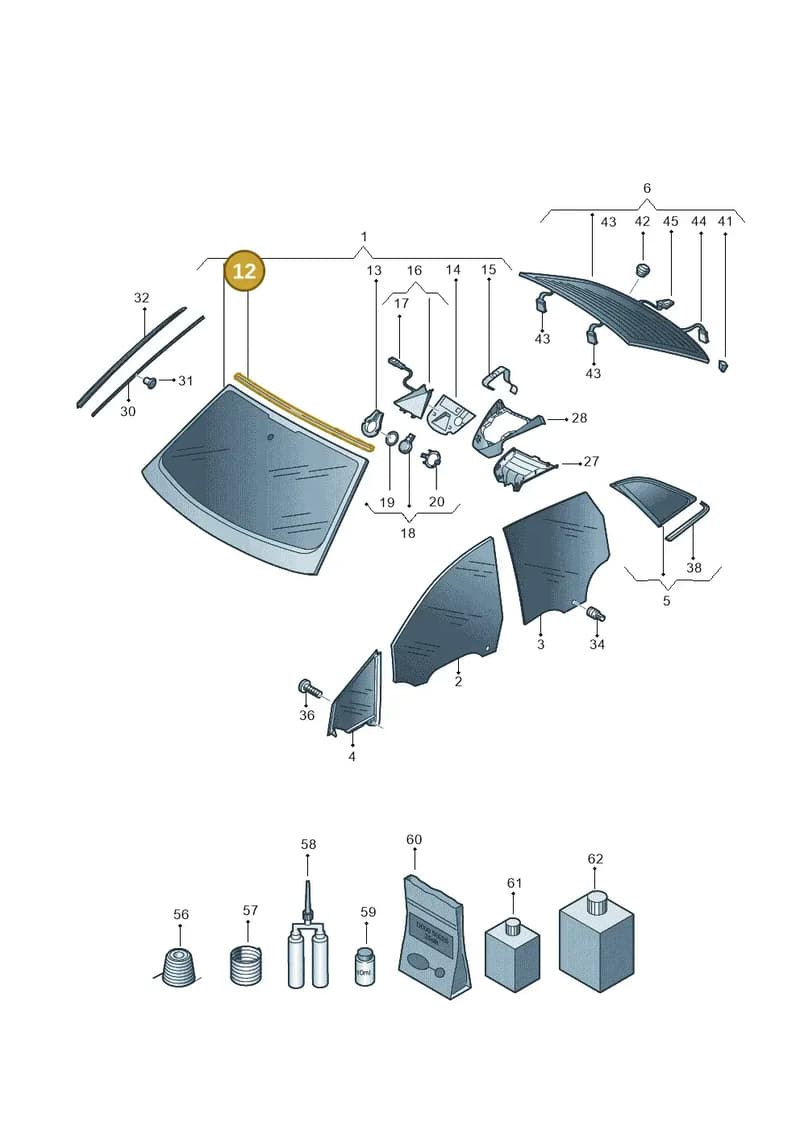 11A845132 — Audi Q4 Sportback (2021-2025) diagram 89a845000, position 12