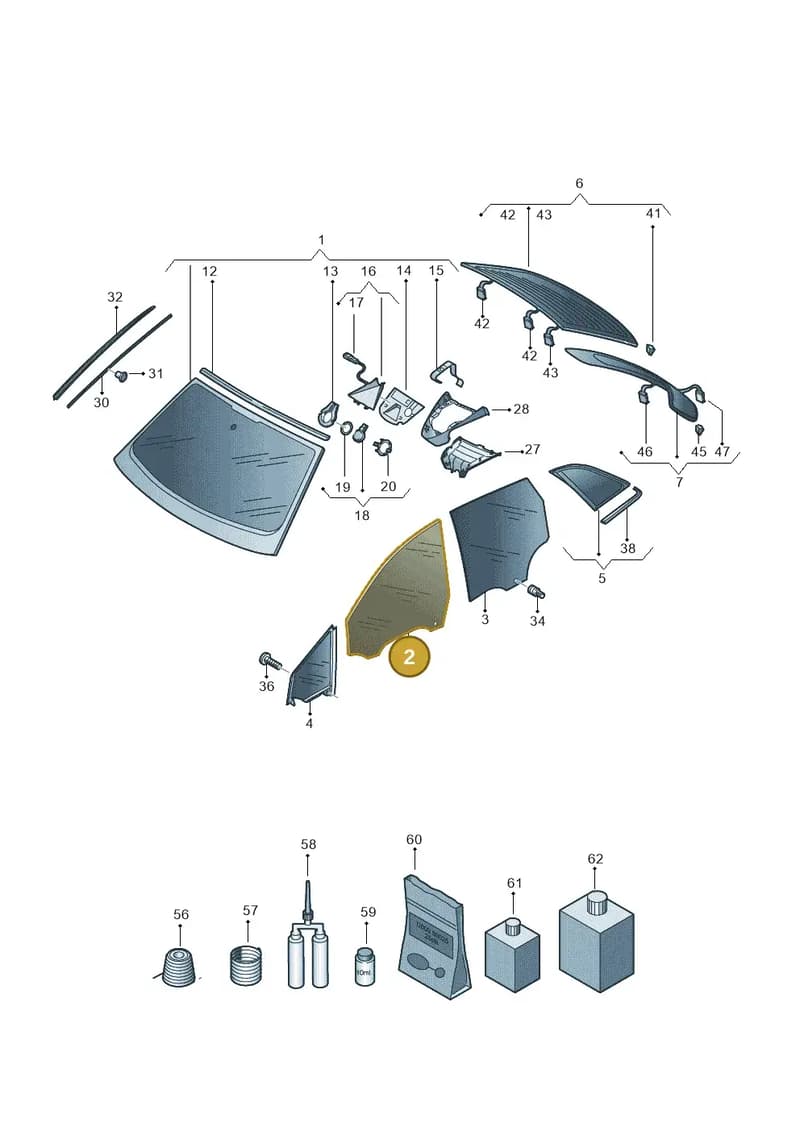 11A845202 — Audi Q4 Sportback (2021-2025) diagram 89a845100, position 2