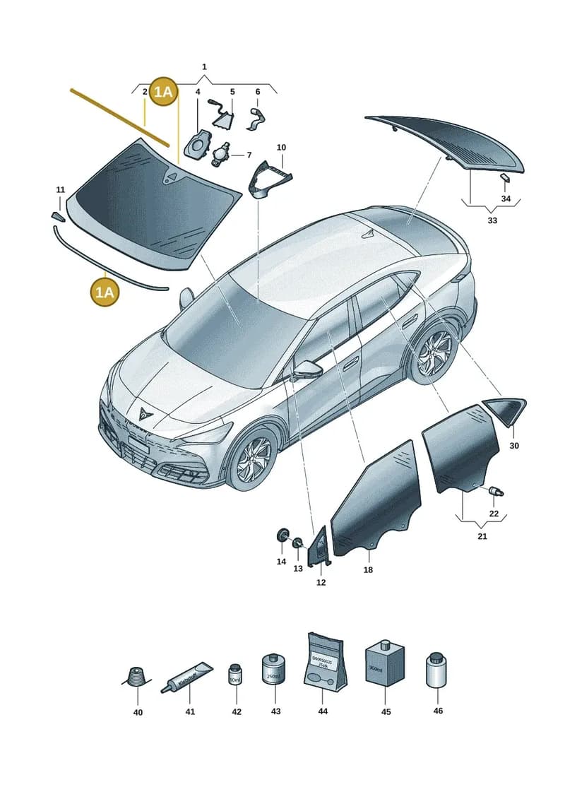 11A853306 — SEAT CUPRA Tavascan (2023-) diagram 20h845000, position 1A