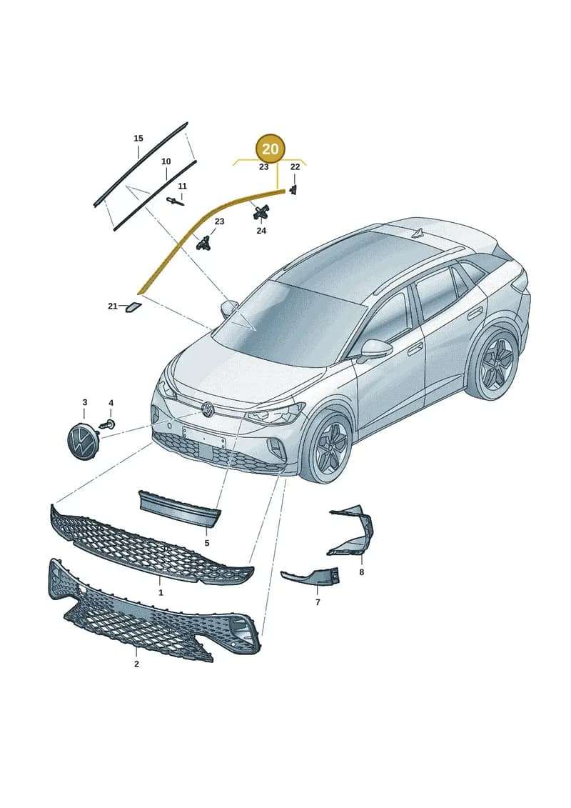 11A853702D9B9 — Volkswagen ID.4 (2020-2025) diagram 11a853000, position 20