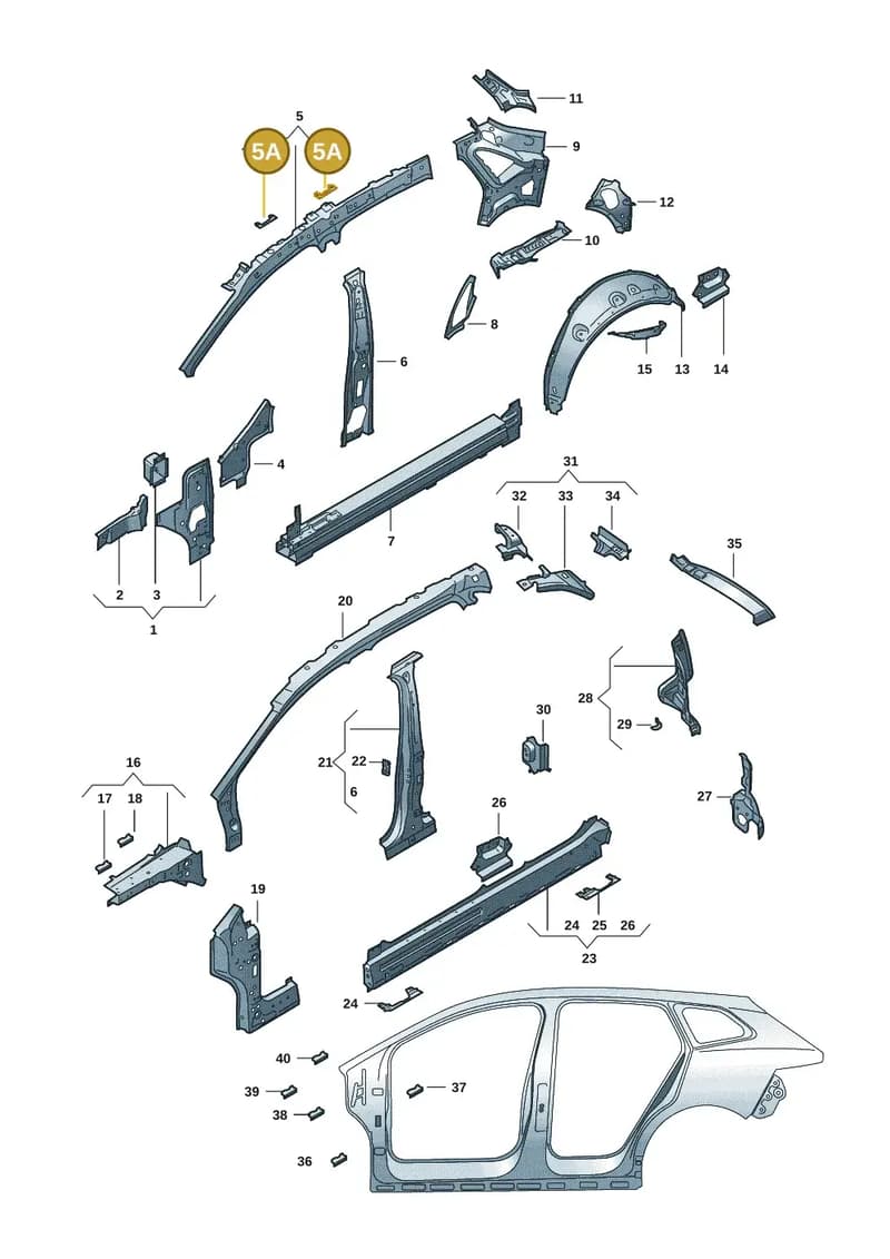 11A858687 — Skoda Enyaq (2020-2021) diagram 50a809000, position 5A