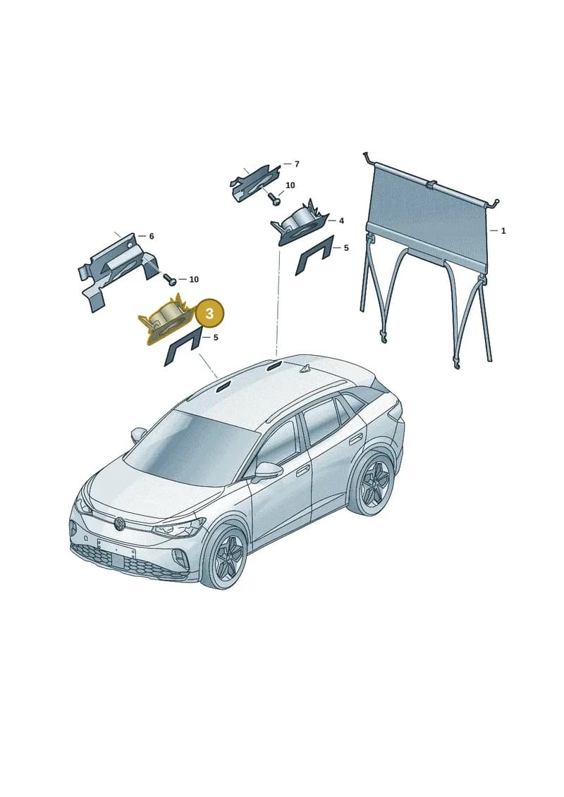 11A861303A4PK — Volkswagen ID.4 (2020-2025) diagram 11a861000, position 3