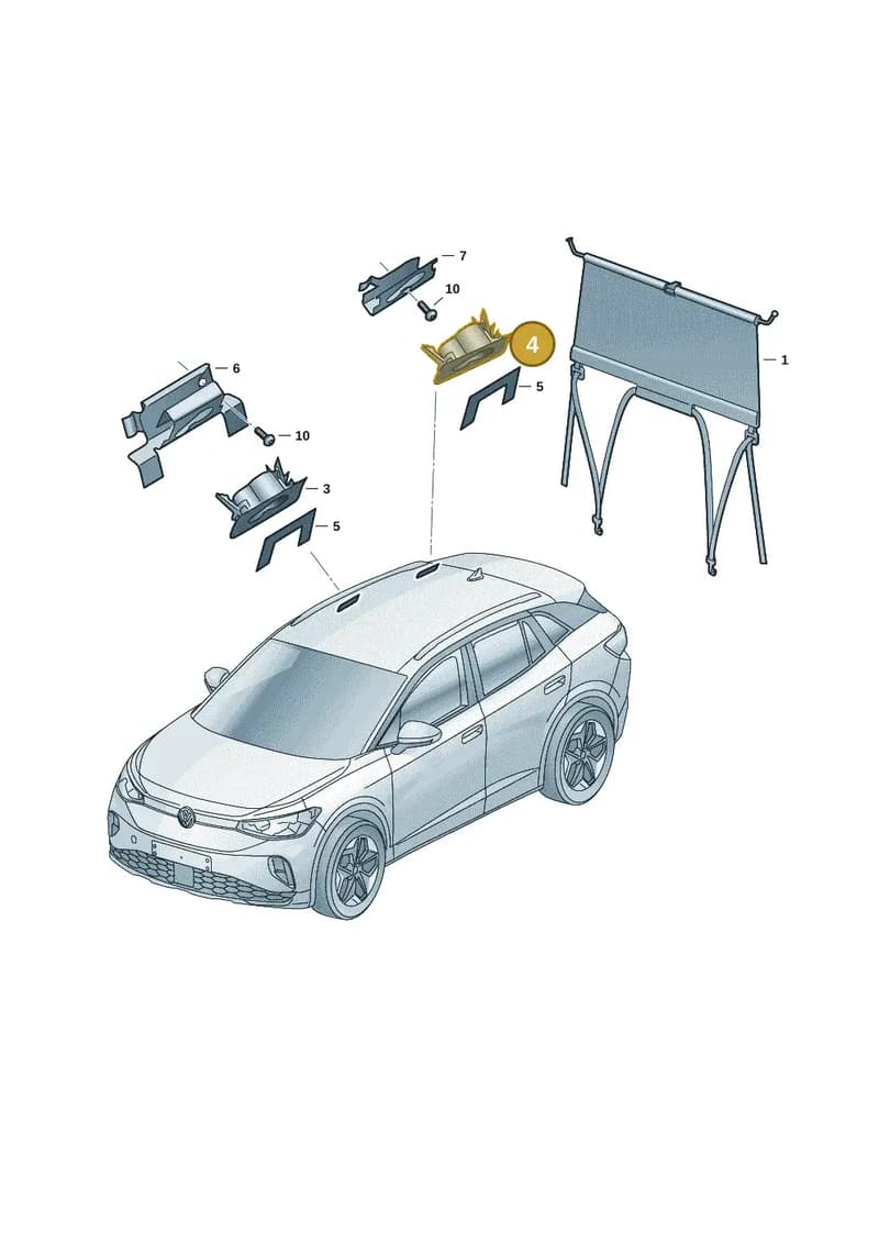 11A8613064PK — Volkswagen ID.4 (2020-2025) diagram 11a861000, position 4
