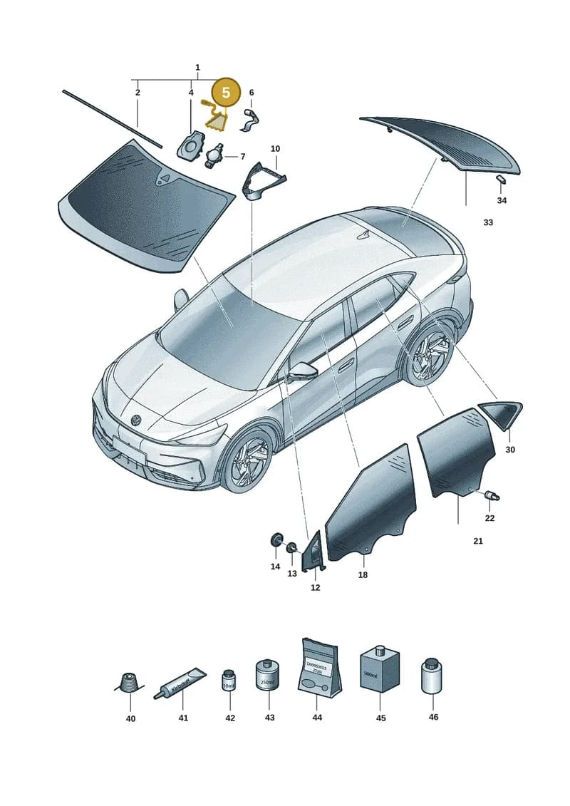 11A862505 — Volkswagen ID.UNYX (2024-) diagram 11h845000, position 5