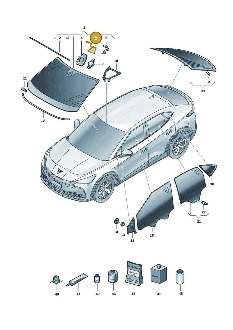 11A862505 — SEAT CUPRA Tavascan (2023-) diagram 20h845000, position 5