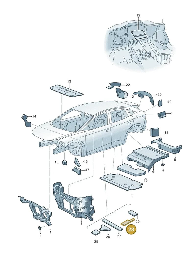 11A868908 — Volkswagen ID.4 (2020-2025) diagram 11a863200, position 28