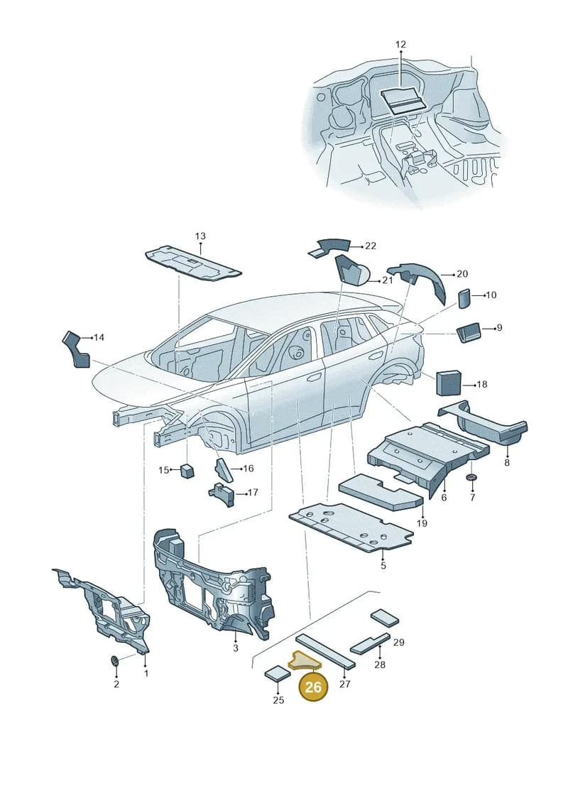 11A868952 — Volkswagen ID.4 (2020-2025) diagram 11a863200, position 26