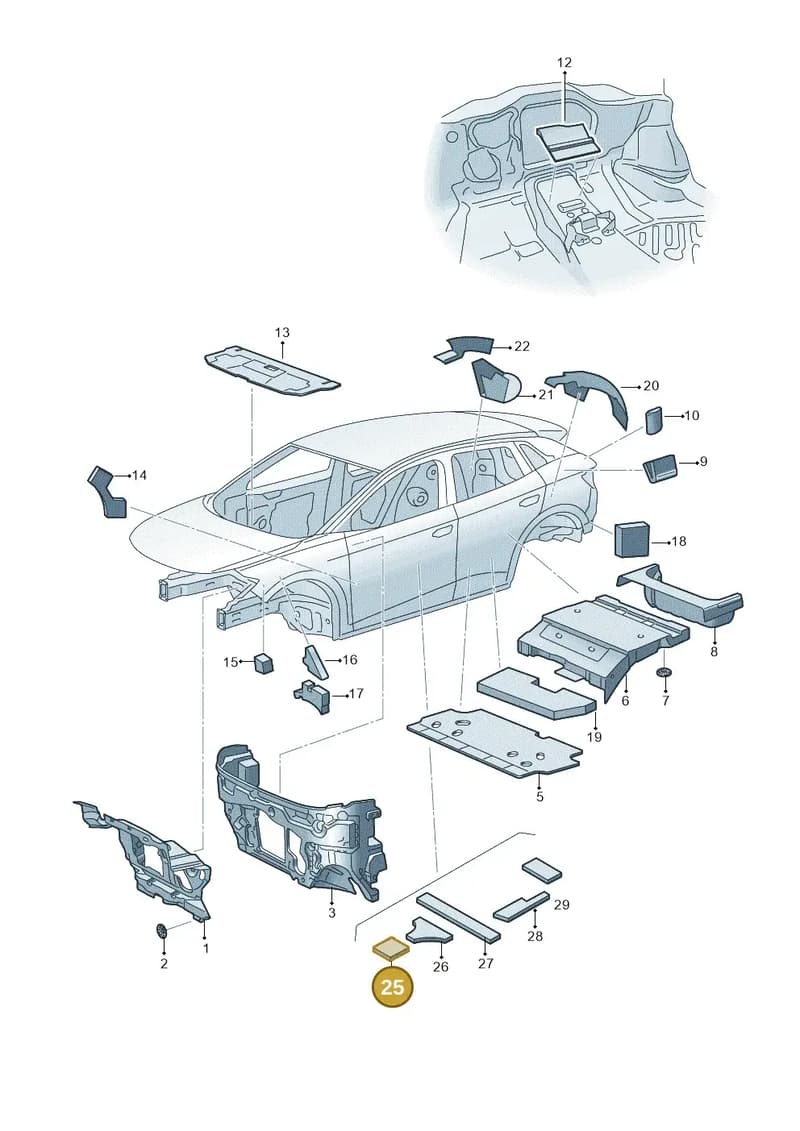 11A868956 — Volkswagen ID.4 (2020-2025) diagram 11a863200, position 25