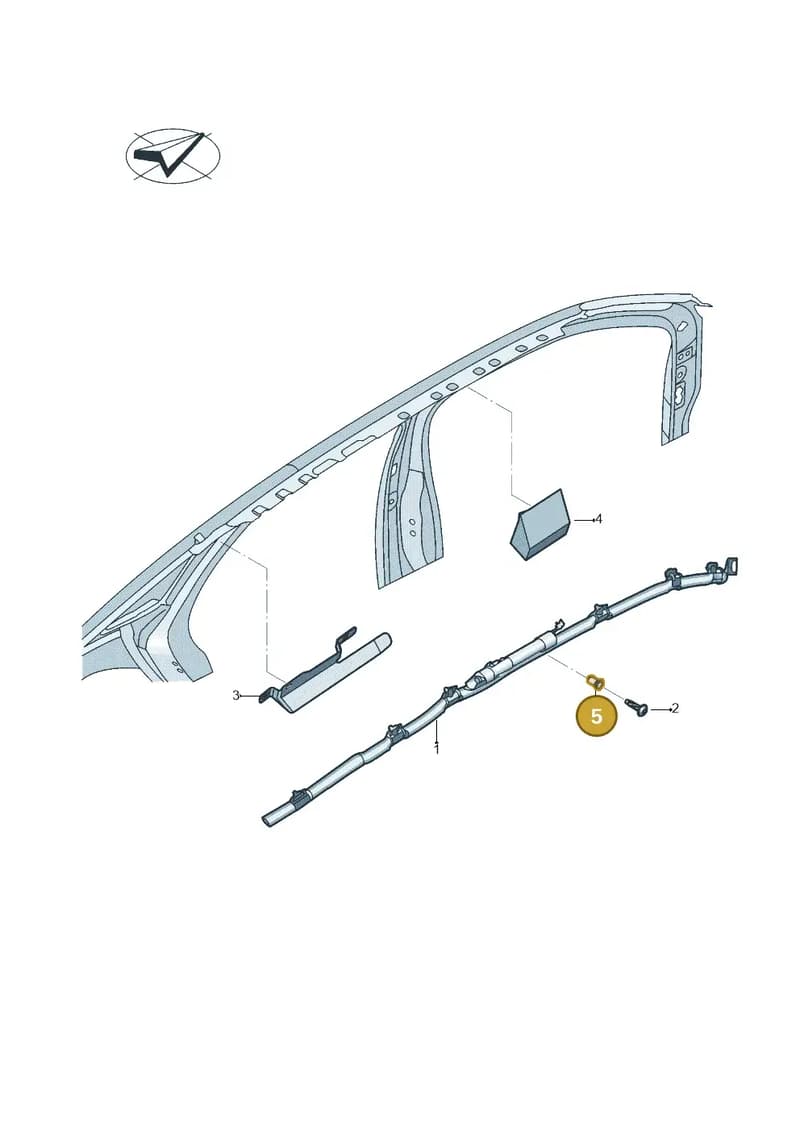 11A880385 — Volkswagen Taos 1.4 (2020-2024) diagram 431880030, position 5