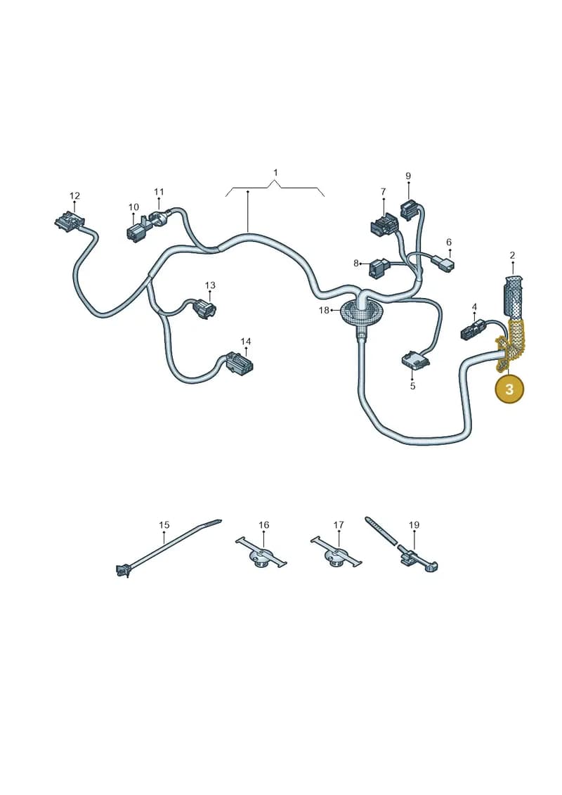 11A959845A — Audi Q4 Sportback (2021-2025) diagram 89a972300, position 3