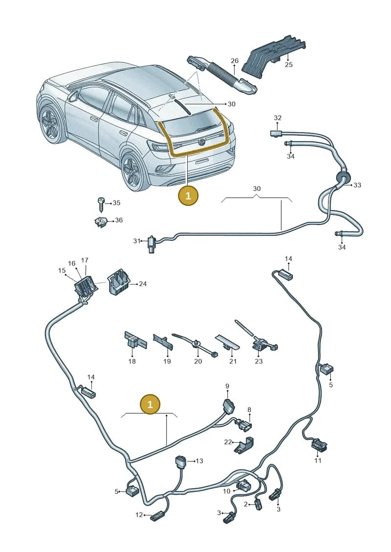 11A971147AD — Volkswagen ID.4 (2020-2025) diagram 11a972080, position 1